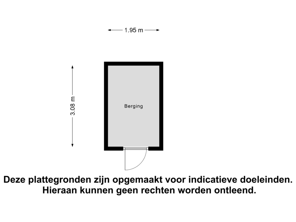 Bekijk plattegrond van Berging van Prins Clausstraat 65