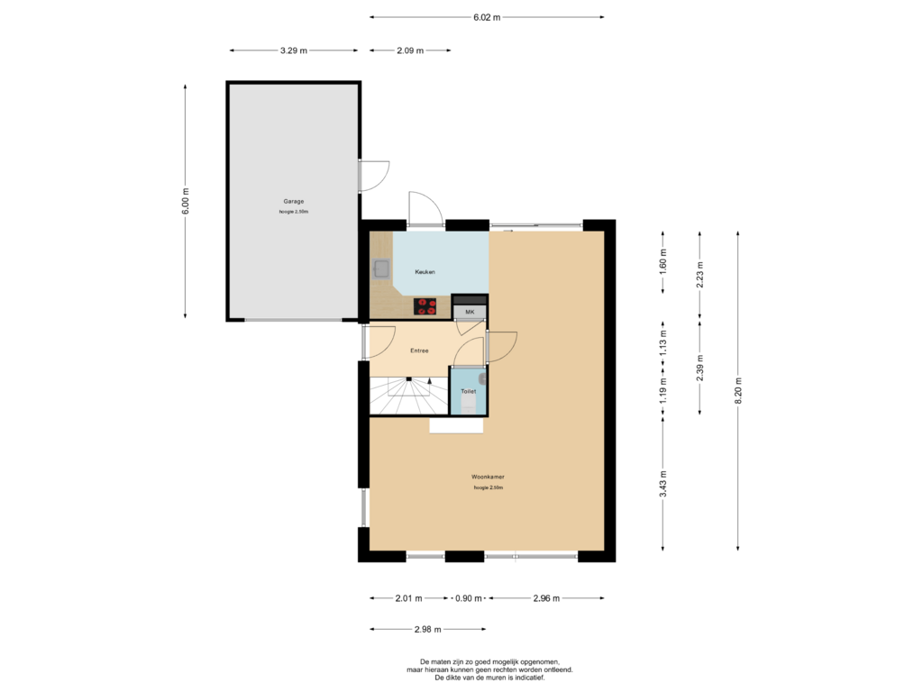 View floorplan of Begane grond of Sleedoornhof 9