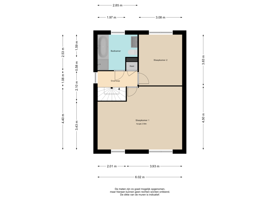 View floorplan of 1e Verdieping of Sleedoornhof 9