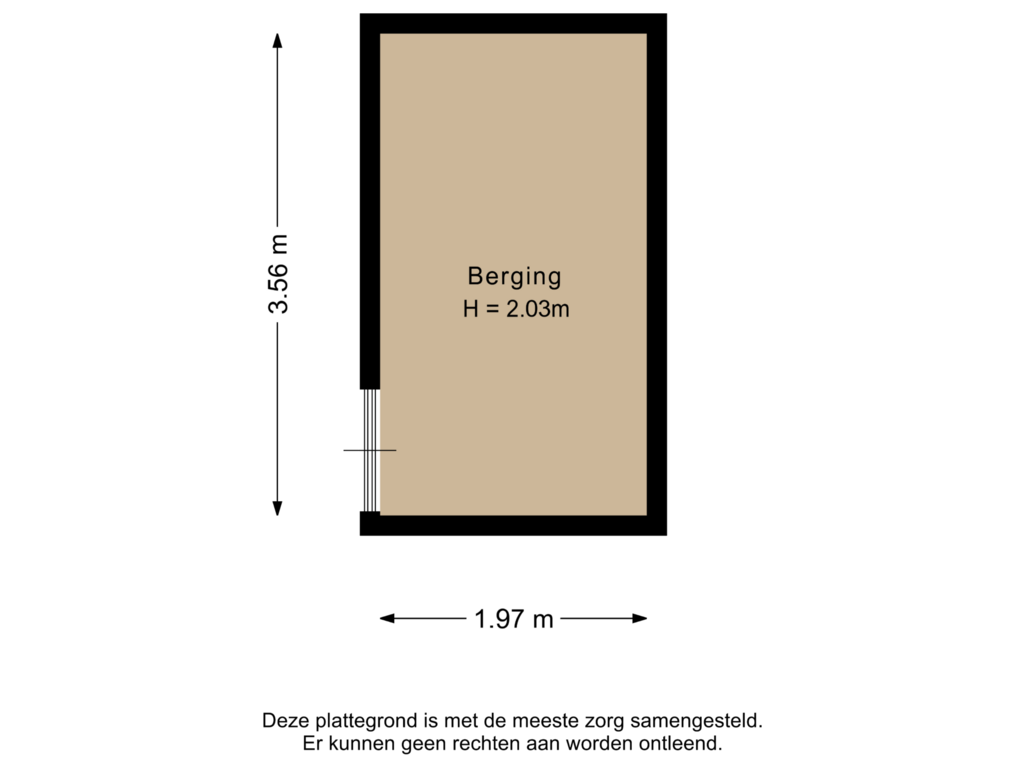 Bekijk plattegrond van Berging van Kiplingstraat 121