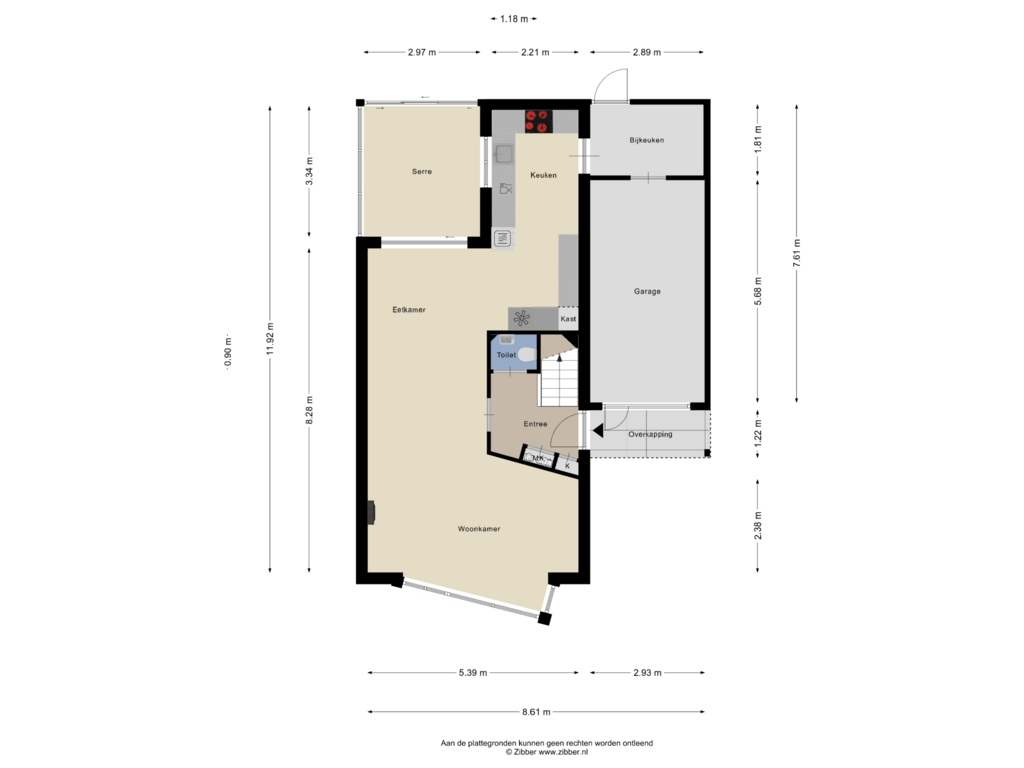 View floorplan of Begane Grond of Nierslaan 18