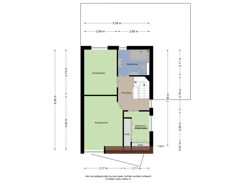 View floorplan of Eerste Verdieping of Nierslaan 18