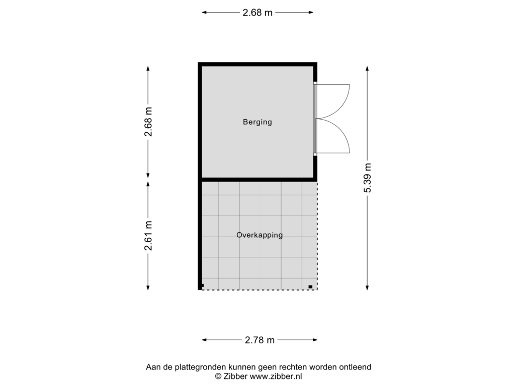 View floorplan of Berging of Nierslaan 18