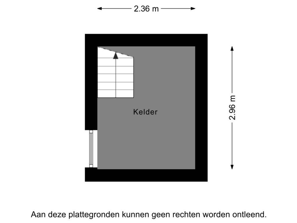 Bekijk plattegrond van Kelder van Burg. Canterslaan 5