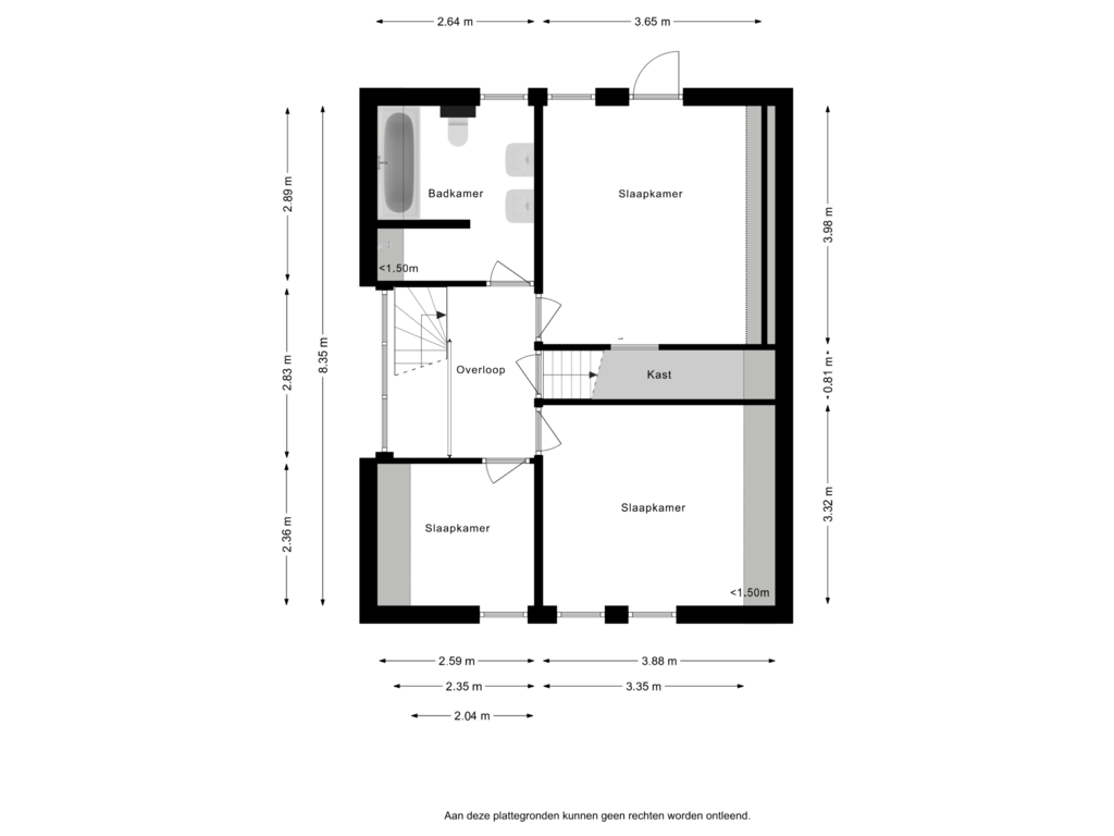 Bekijk plattegrond van Eerste verdieping van Burg. Canterslaan 5