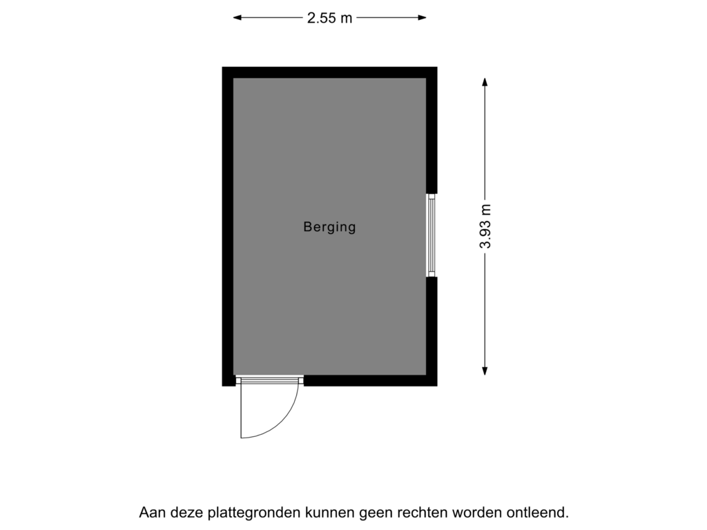 Bekijk plattegrond van Berging van Burg. Canterslaan 5