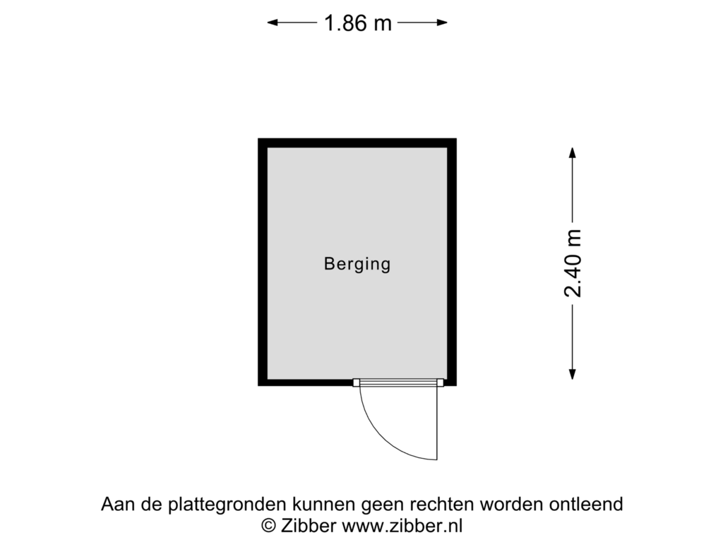 View floorplan of Berging of Rumpenerstraat 143-HS15