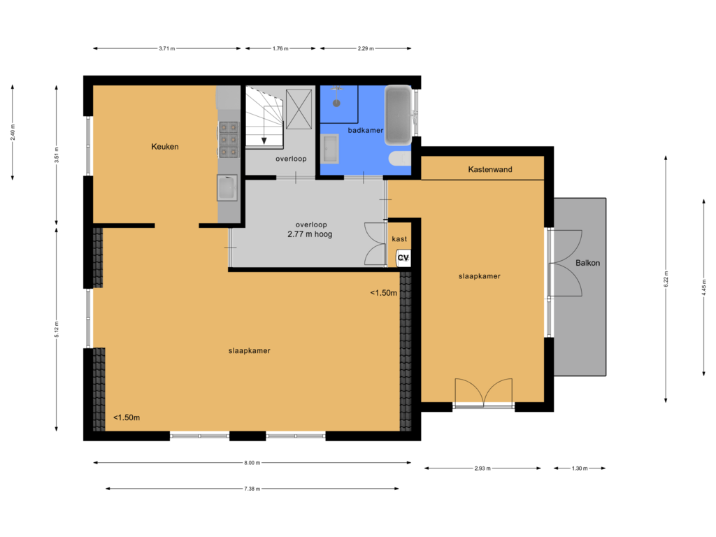 Bekijk plattegrond van Etage van Klaaskampen 5