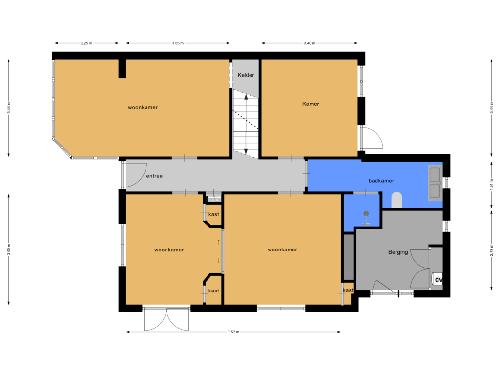 Bekijk plattegrond van bgg van Klaaskampen 5