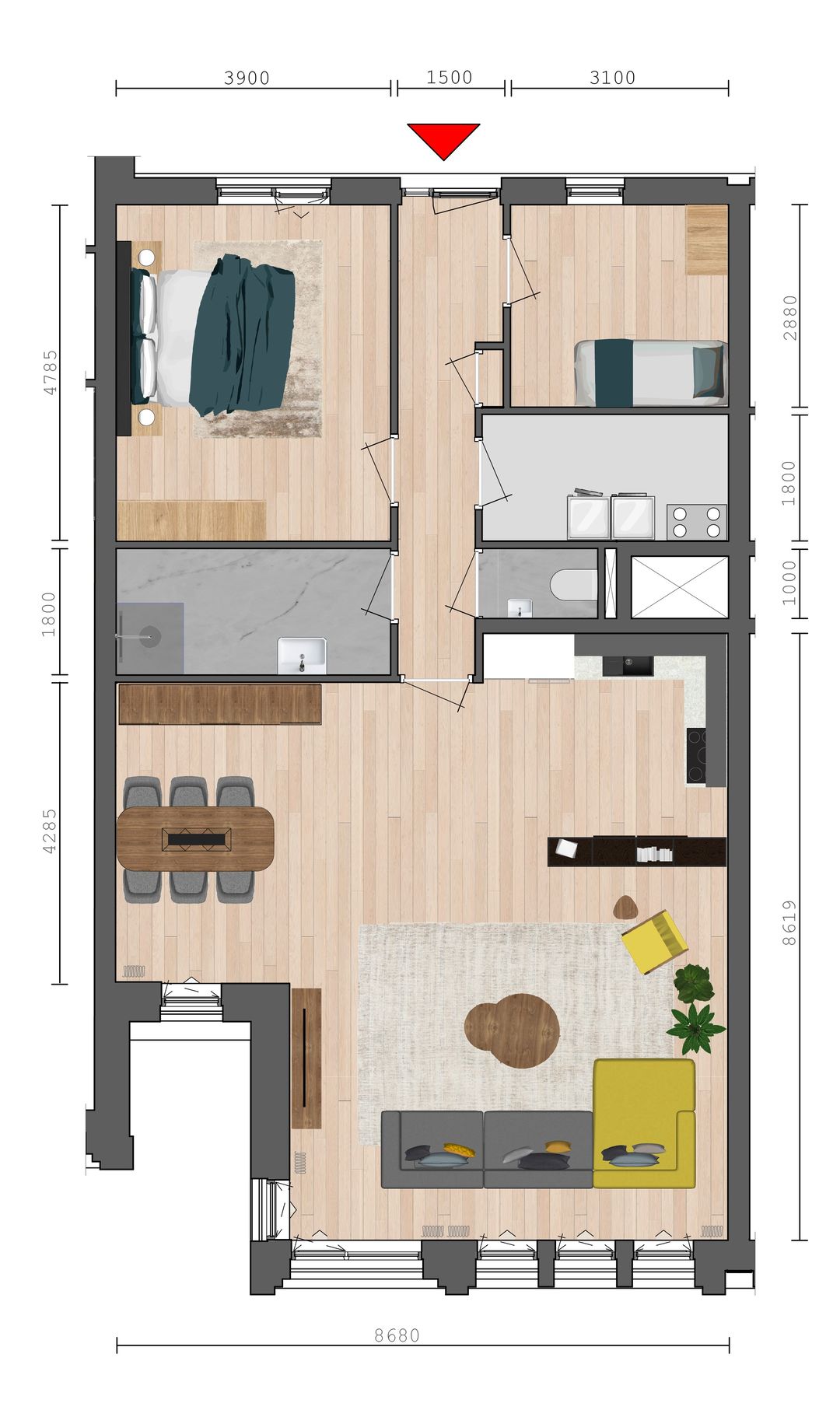 Foto 1 van Vaart ZZ 40b begane grond (bouwnummer 3)