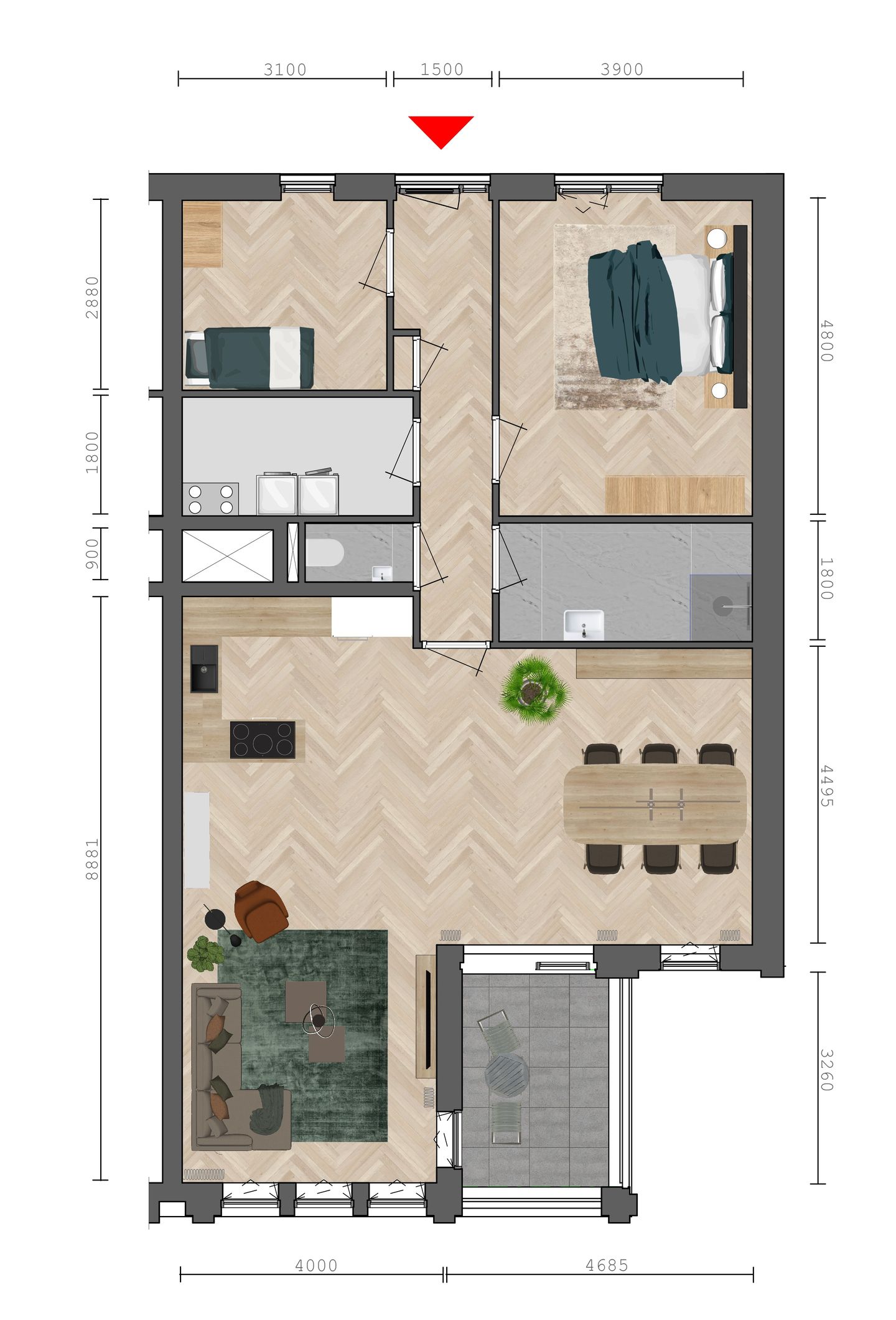 Foto 1 van Vaart ZZ 41a 1e verdieping (bouwnummer 10)