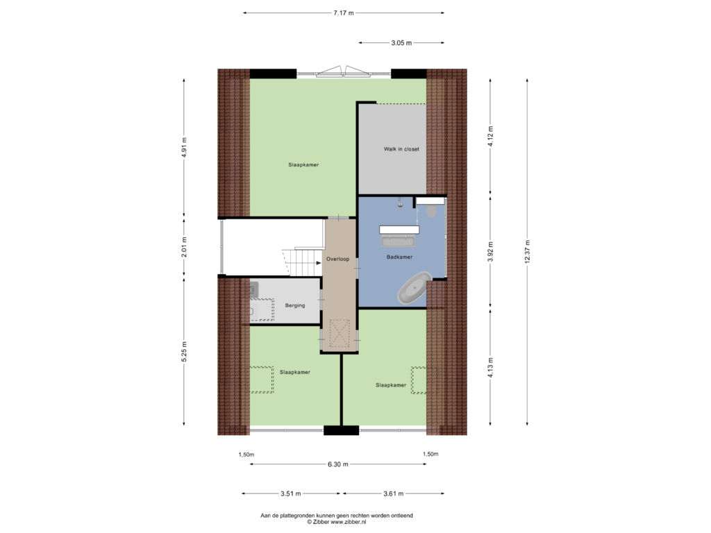 View floorplan of Eerste Verdieping of Sluisweg 8-H