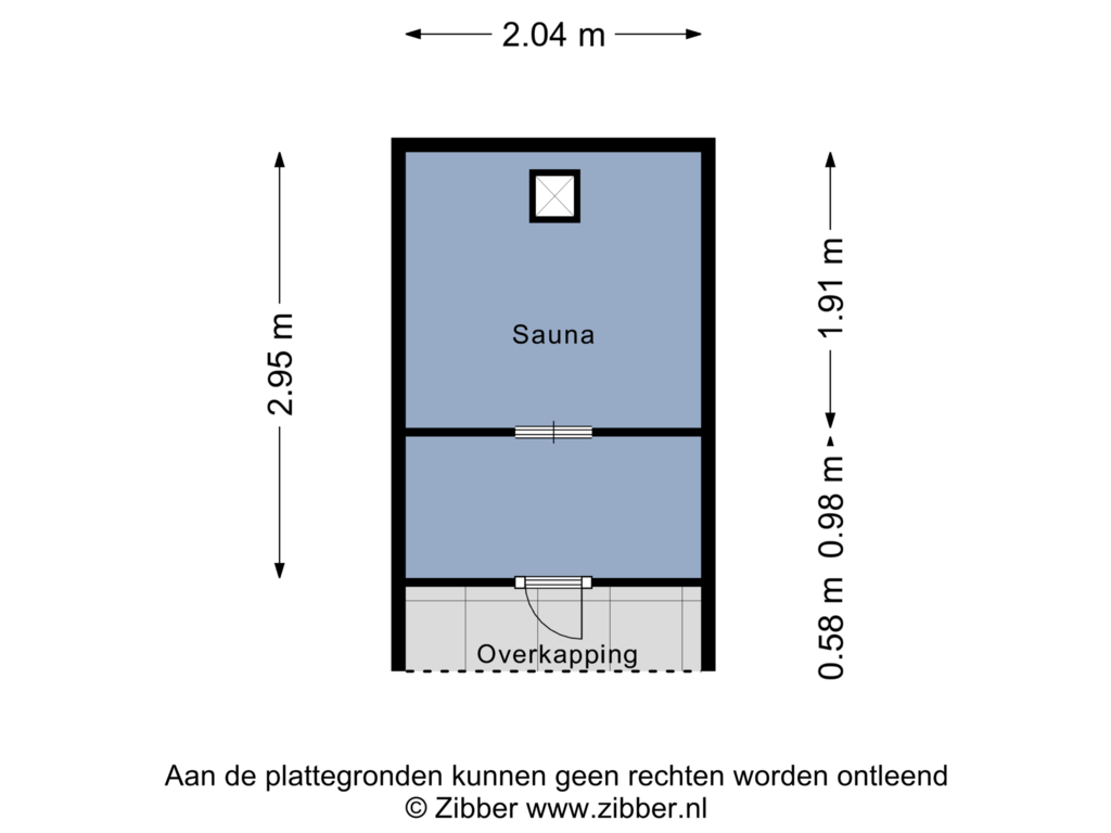 View floorplan of Sauna of Sluisweg 8-H