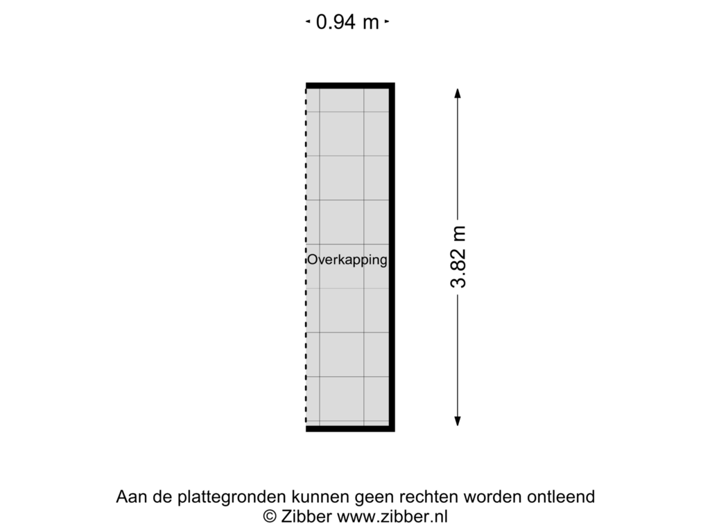 View floorplan of Overkapping of Sluisweg 8-H