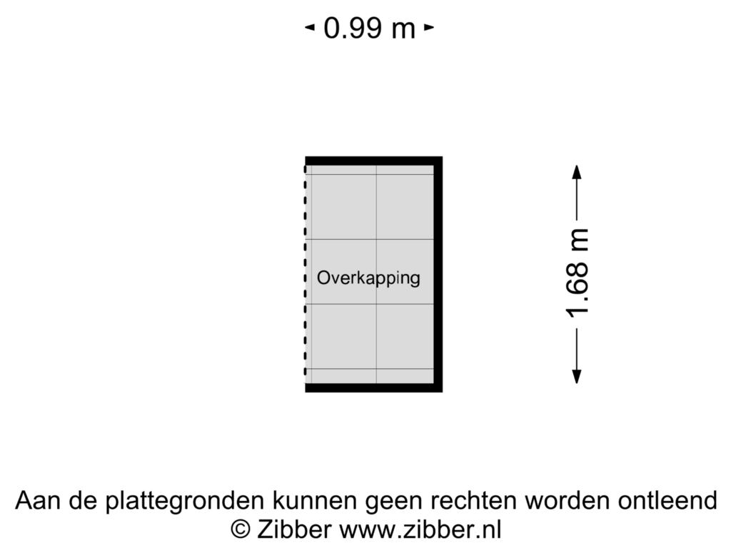 View floorplan of Overkapping of Sluisweg 8-H