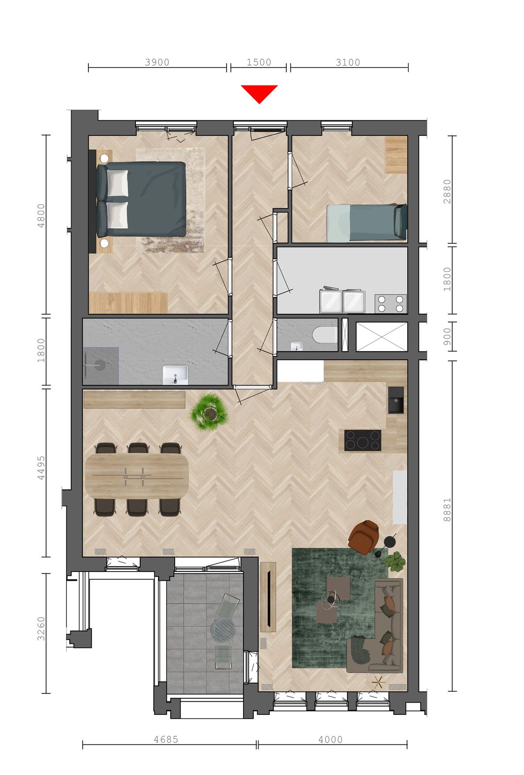 Foto 1 van Vaart ZZ 42b 2e verdieping (bouwnummer 14)