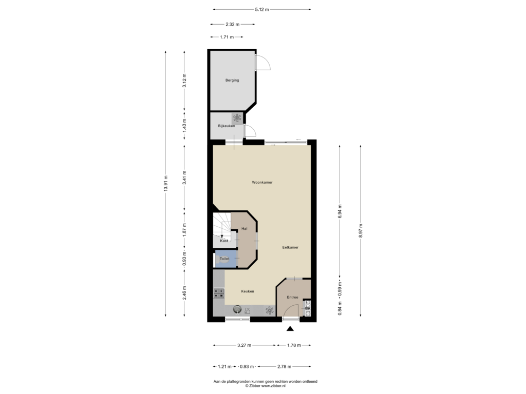 Bekijk plattegrond van Begane grond van Nijensteinheerd 57-C