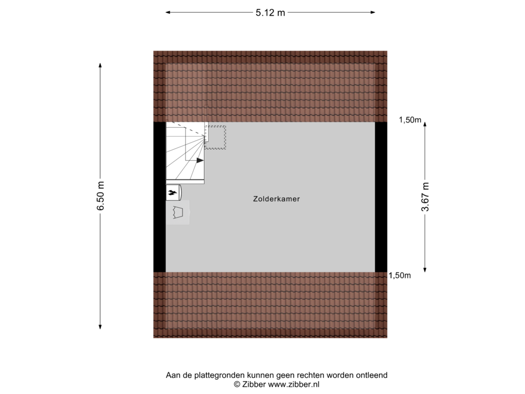 Bekijk plattegrond van Zolder van Nijensteinheerd 57-C