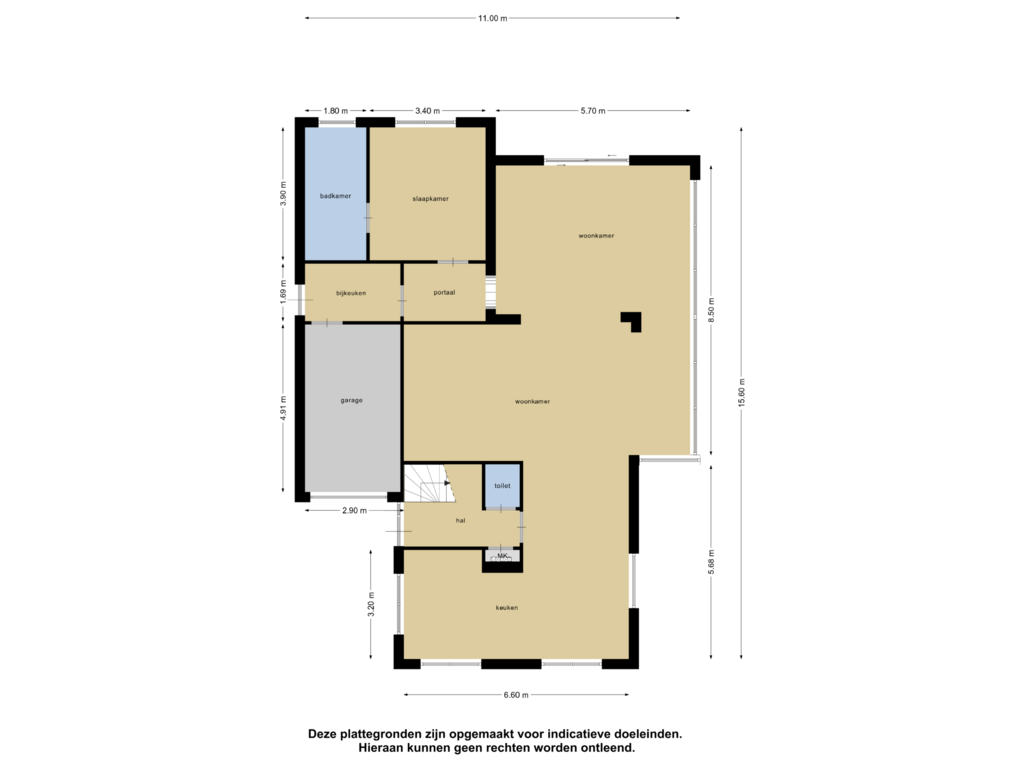 Bekijk plattegrond van Begane grond van Grevelingenhout 15