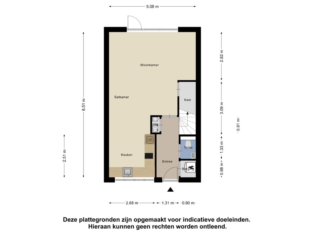 Bekijk plattegrond van Begane Grond van Boeier 9