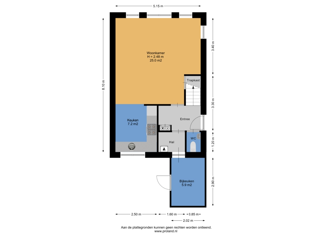 Bekijk plattegrond van Begane Grond van Turfringen 11