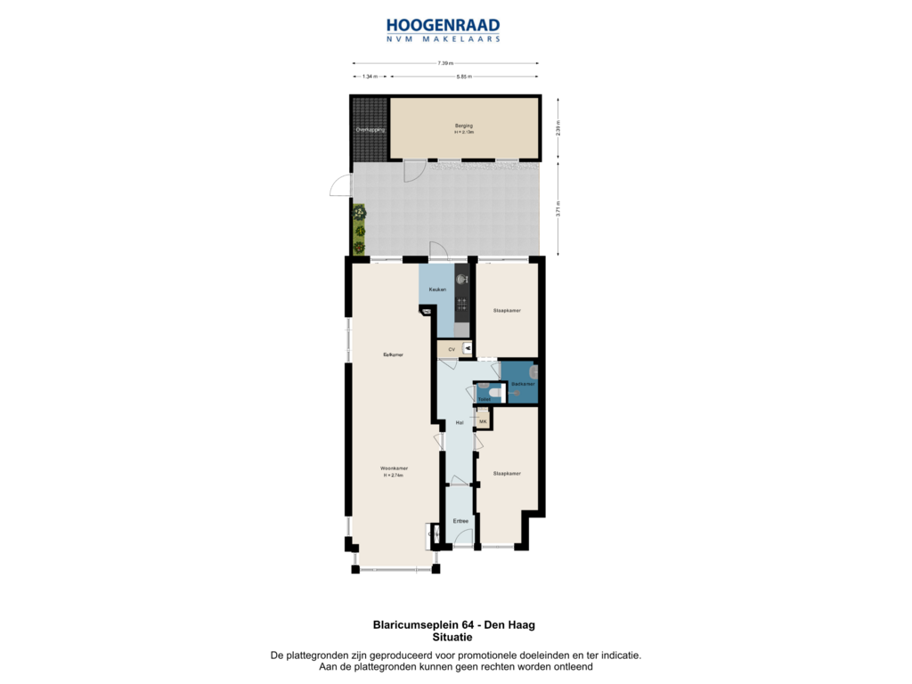 View floorplan of Situatie of Blaricumseplein 64