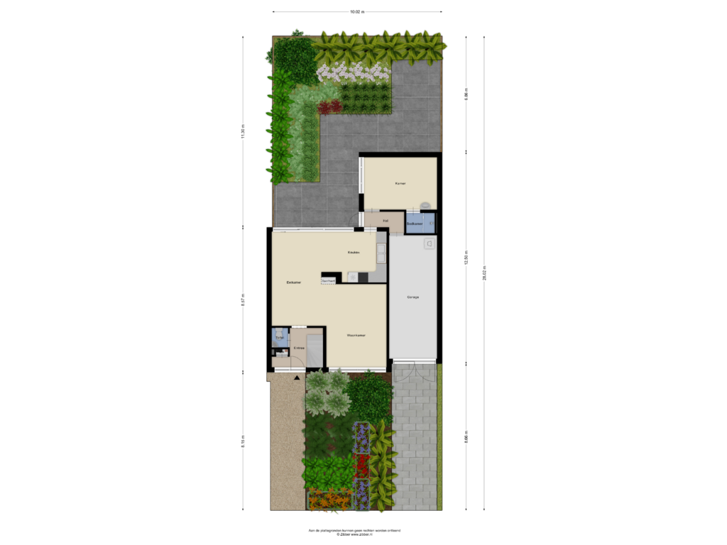 Bekijk plattegrond van Begane grond Tuin van Berkenweide 6