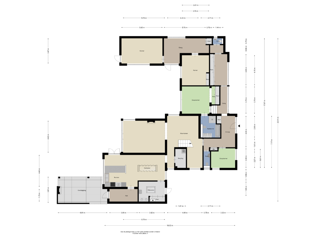 Bekijk plattegrond van Begane grond van Heesakkerweg 55