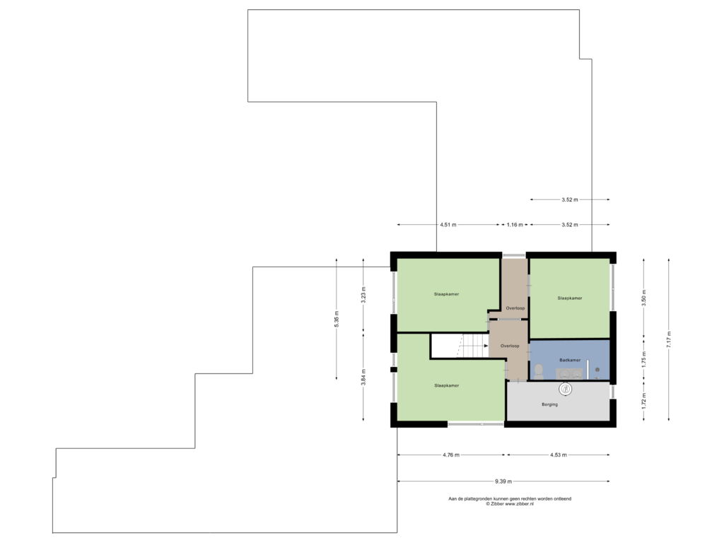 Bekijk plattegrond van Eerste verdieping van Heesakkerweg 55