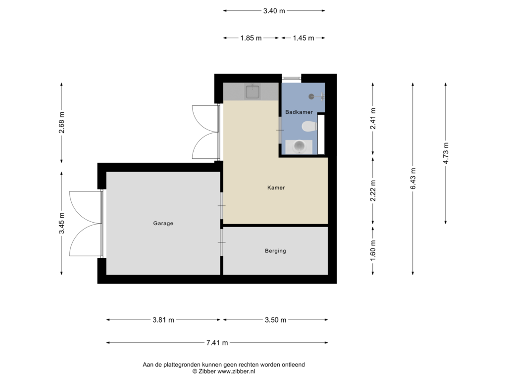 Bekijk plattegrond van Bijgebouw van Heesakkerweg 55