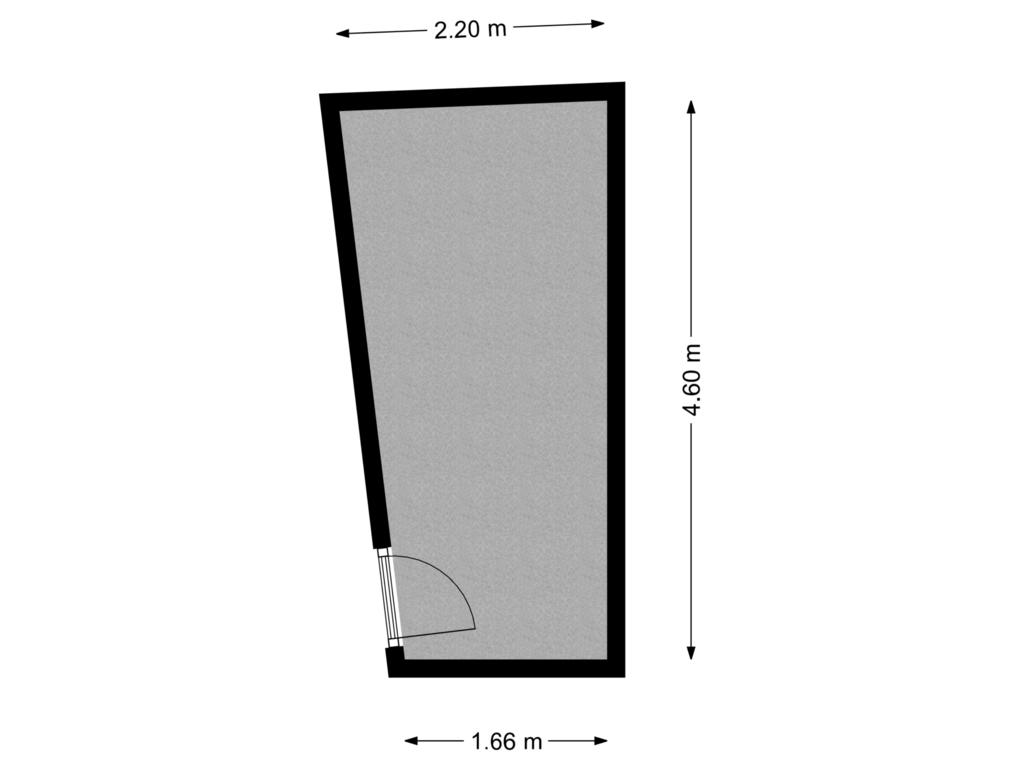 View floorplan of Berging of Beursstraat 20