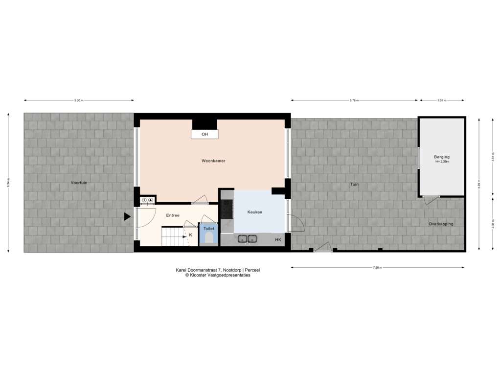 Bekijk plattegrond van Perceel van Karel Doormanstraat 7