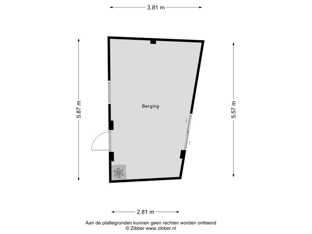 Bekijk plattegrond van Berging van Marialaan 28