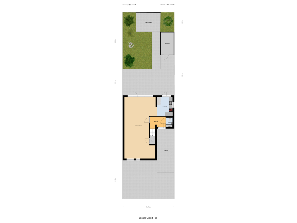 Bekijk plattegrond van Begane Grond Tuin van Korenmolen 26