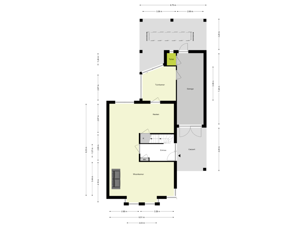 Bekijk plattegrond van Begane Grond van Frankenerf 38