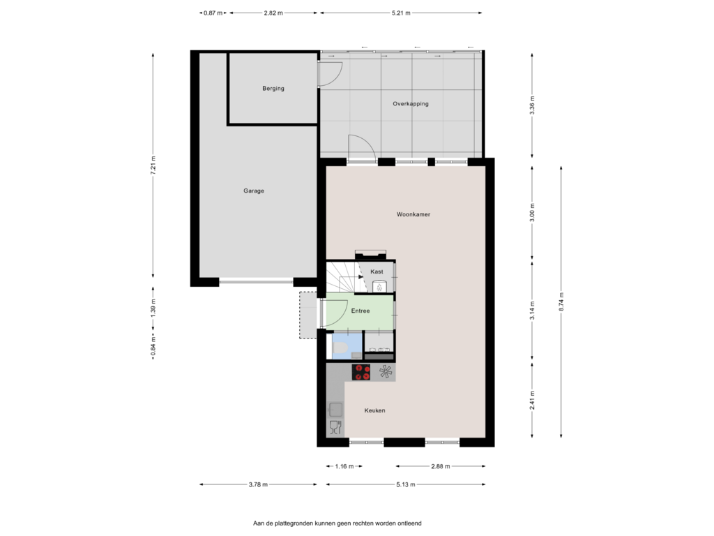 Bekijk plattegrond van Begane grond van Leyplantsoen 1