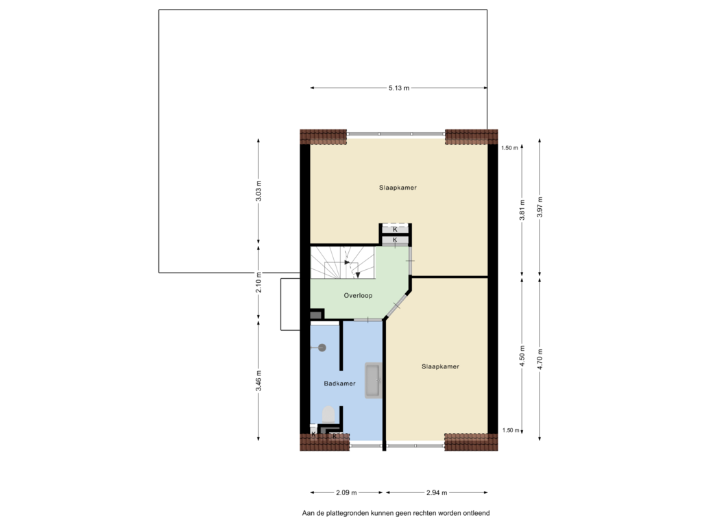 Bekijk plattegrond van Eerste verdieping van Leyplantsoen 1