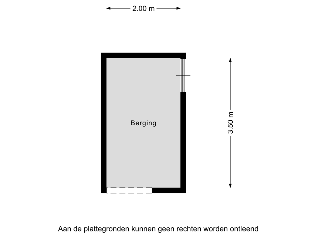 Bekijk plattegrond van Berging van Leyplantsoen 1