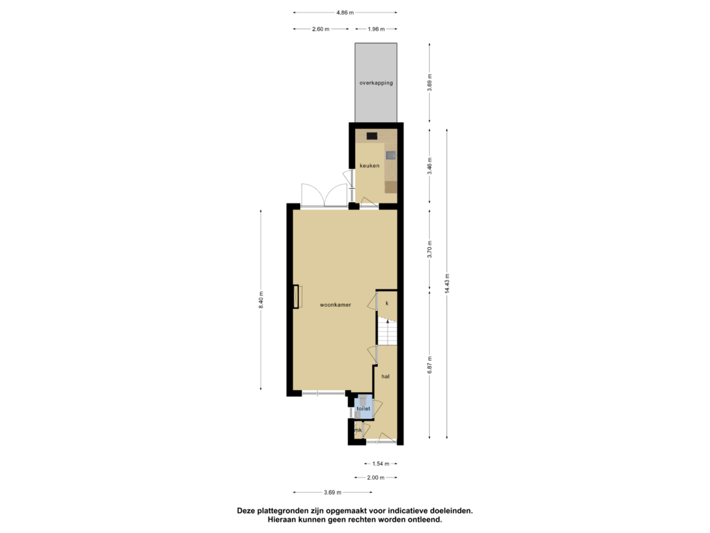 Bekijk plattegrond van begane grond van Petuniastraat 7