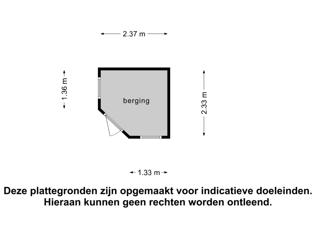 Bekijk plattegrond van berging van Petuniastraat 7