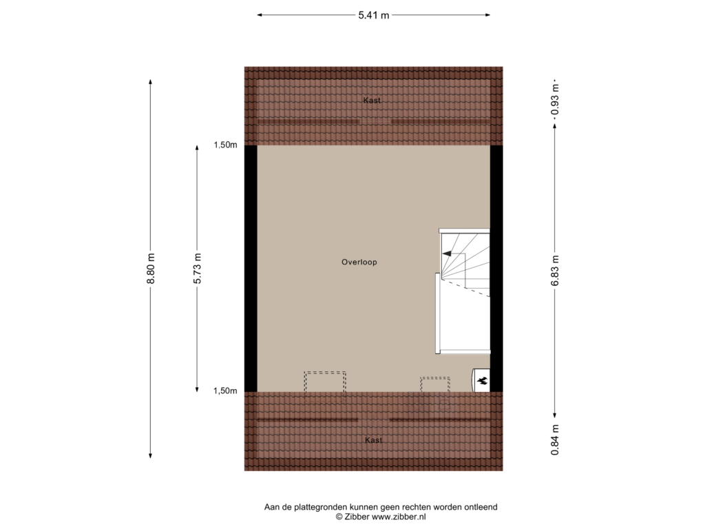 Bekijk plattegrond van Tweede Verdieping van Veenwortel 19