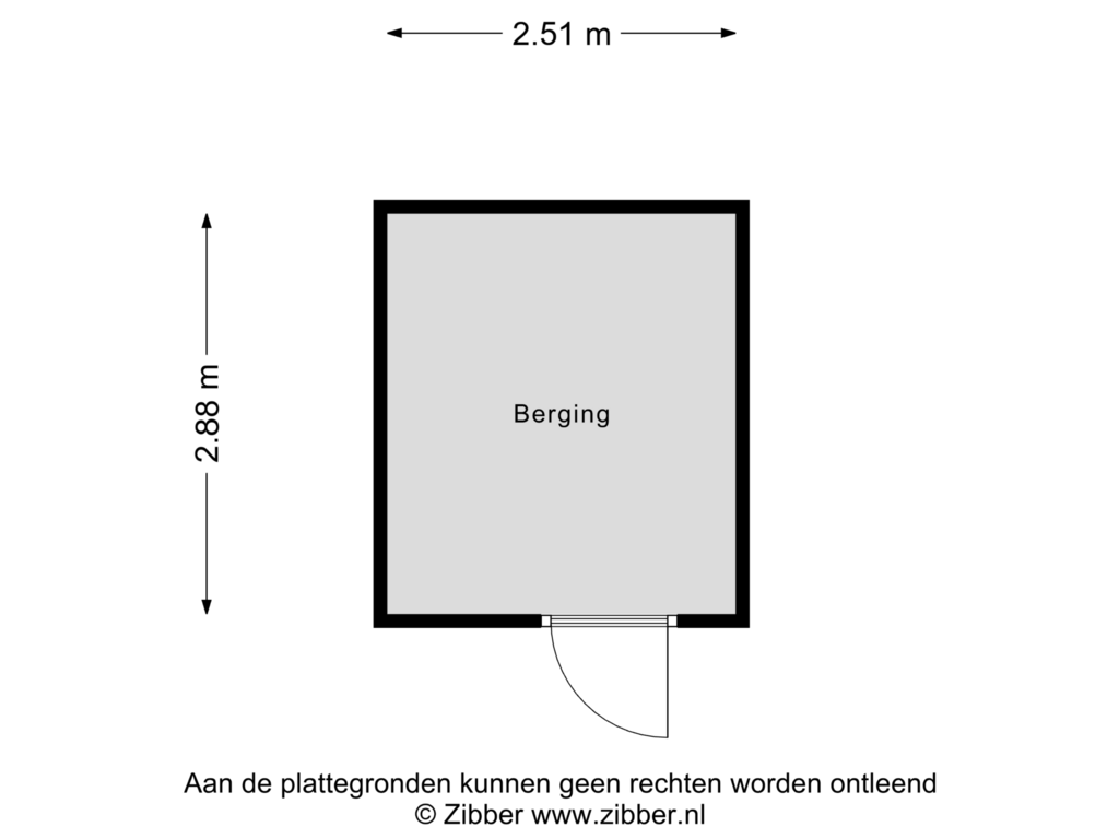 Bekijk plattegrond van Berging van Veenwortel 19