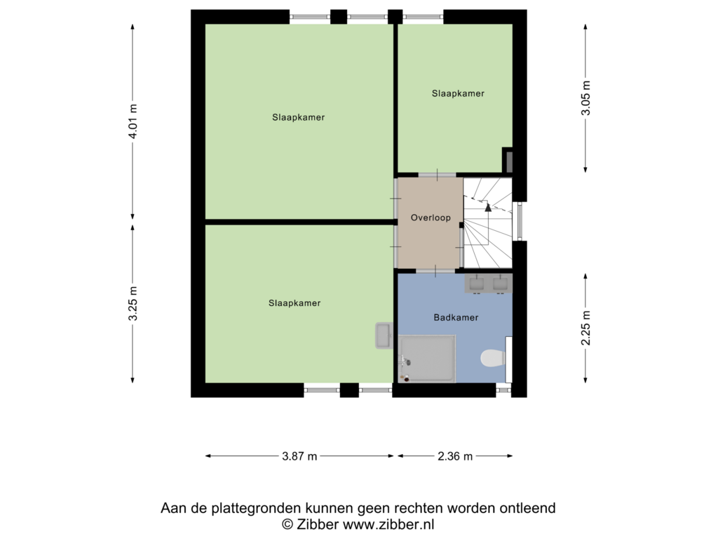 View floorplan of Eerste Verdieping of Wilgenhage 6