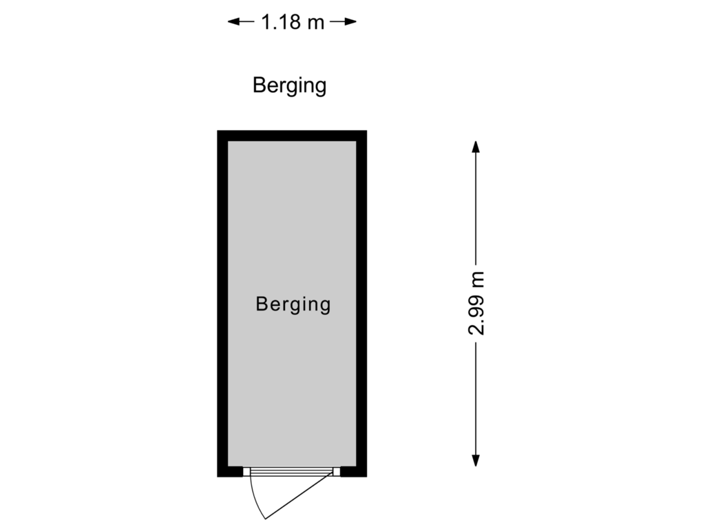 View floorplan of Berging of De Horsten 60