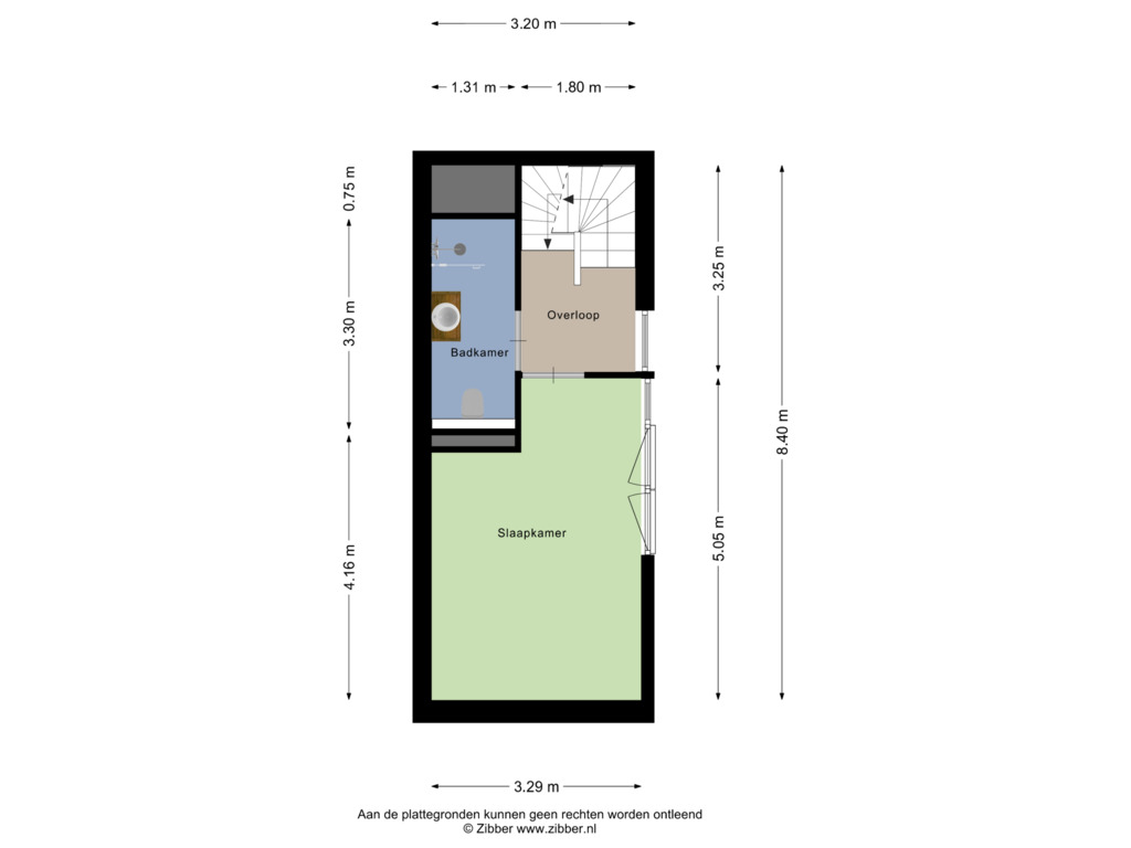 Bekijk plattegrond van Tweede verdieping van Geert Niemeijerhof 7