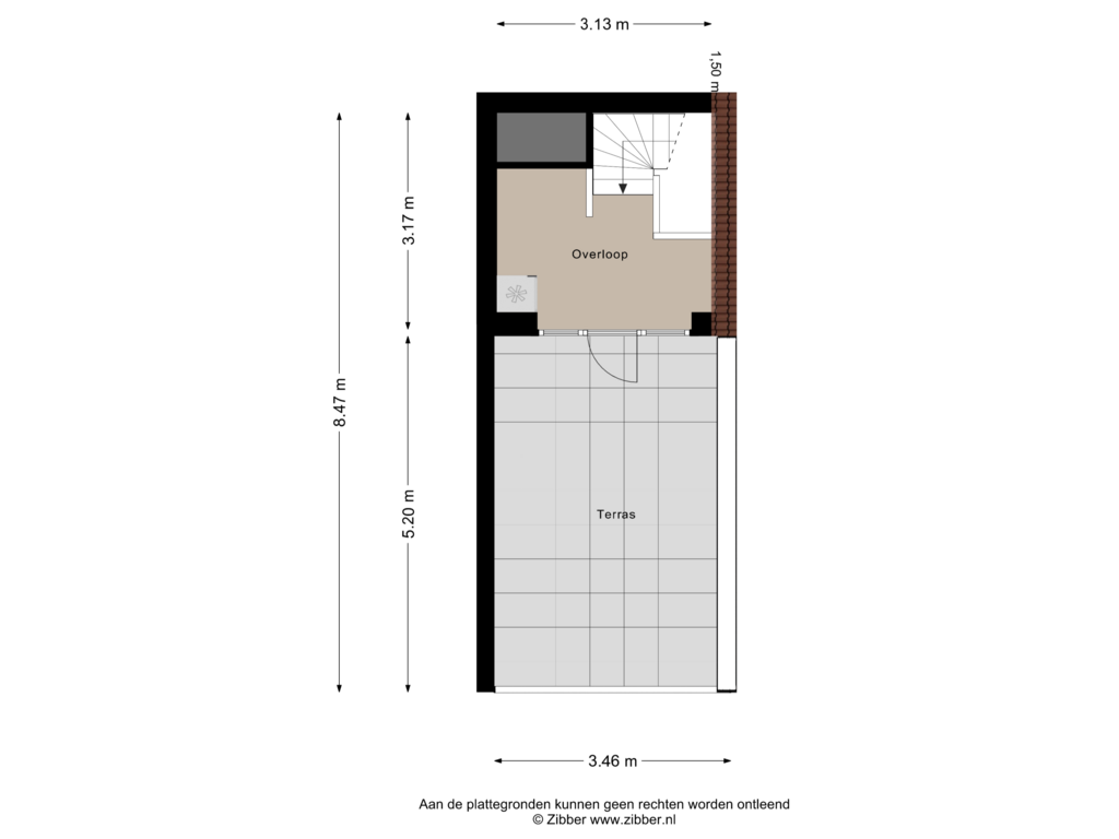 Bekijk plattegrond van Derde Verdieping van Geert Niemeijerhof 7