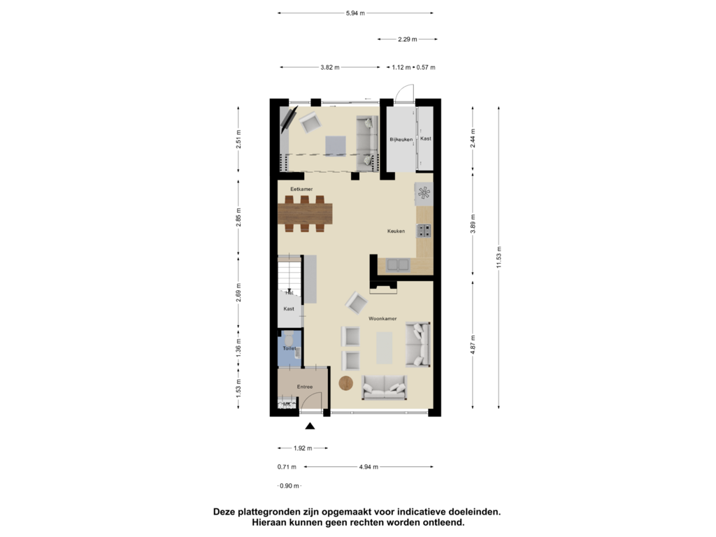 Bekijk plattegrond van Begane Grond van Ridderstraat 141