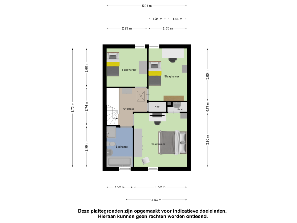 Bekijk plattegrond van Eerste Verdieping van Ridderstraat 141