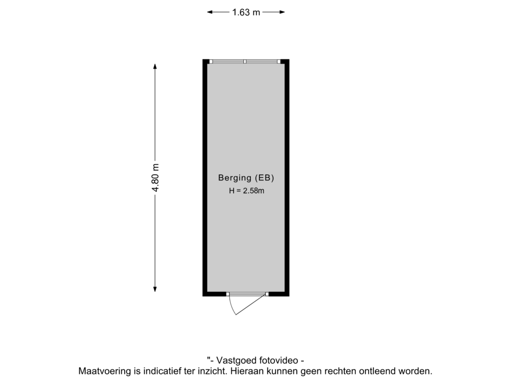 View floorplan of Berging of Prins Willem-Alexanderpark 497