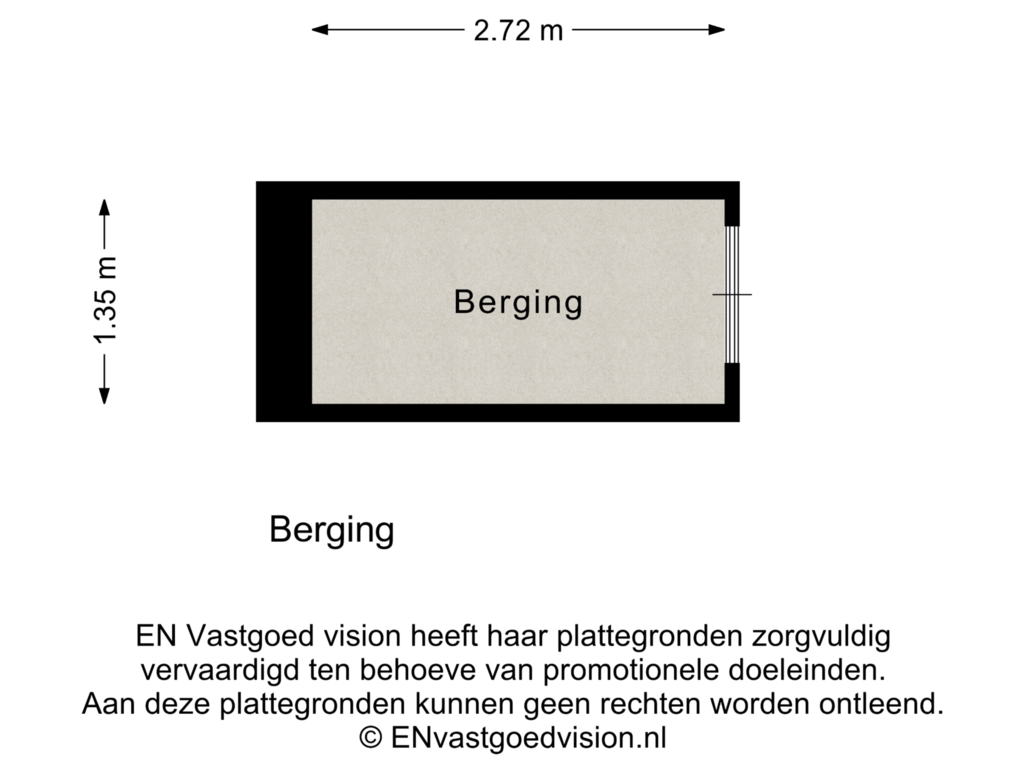 View floorplan of Berging of Noorderhoofdstraat 41-B